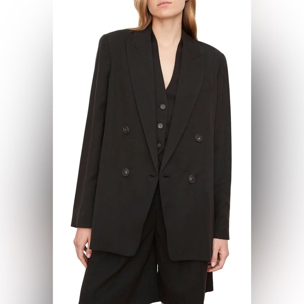 Vince Drapey Tencel Blazer in Black